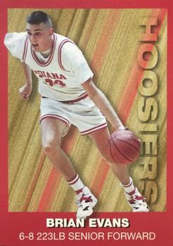 1994-95 Indiana Hoosiers #3 Brian Evans Front
