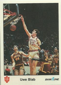 1986-87 Bank One Indiana Hoosiers All-Time Greats of IU Basketball (Series I) #8 Uwe Blab Front