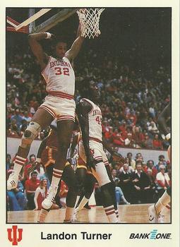 1986-87 Bank One Indiana Hoosiers All-Time Greats of IU Basketball (Series I) #22 Landon Turner Front