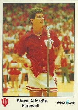 1986-87 Bank One Indiana Hoosiers All-Time Greats of IU Basketball (Series II) #1 Steve Alford Front