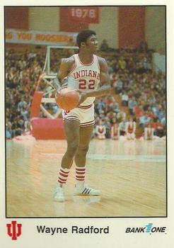 1986-87 Bank One Indiana Hoosiers All-Time Greats of IU Basketball (Series II) #7 Wayne Radford Front
