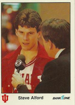 1986-87 Bank One Indiana Hoosiers All-Time Greats of IU Basketball (Series II) #12 Steve Alford Front