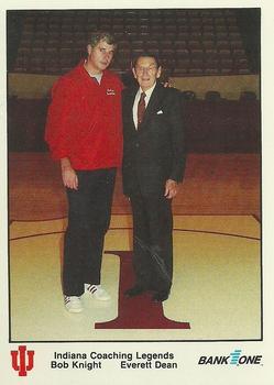1986-87 Bank One Indiana Hoosiers All-Time Greats of IU Basketball (Series II) #22 Bobby Knight / Everett Dean Front