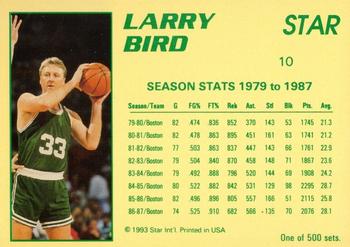 1992-93 Star Stellar #10 Larry Bird Back