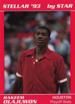 1992-93 Star Stellar #58 Hakeem Olajuwon Front