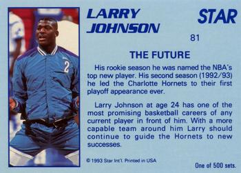 1992-93 Star Stellar #81 Larry Johnson Back