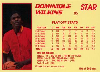 1992-93 Star Stellar #85 Dominique Wilkins Back