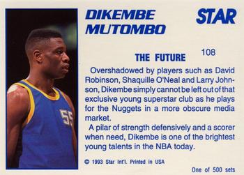 1992-93 Star Stellar #108 Dikembe Mutombo Back
