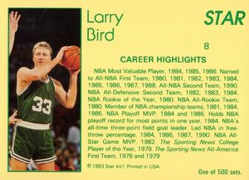 1992-93 Star Nova #8 Larry Bird Back