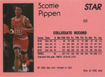 1992-93 Star Nova #65 Scottie Pippen Back