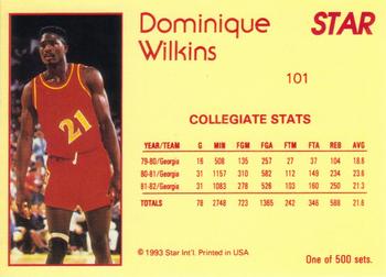 1992-93 Star Nova #101 Dominique Wilkins Back