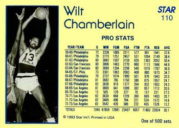 1992-93 Star Nova #110 Wilt Chamberlain Back