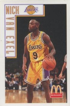 1993-94 McDonalds Los Angeles Lakers Magnets #NNO Nick Van Exel Front