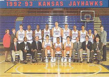 1992-93 Kansas Jayhawks #NNO Team Photo Front