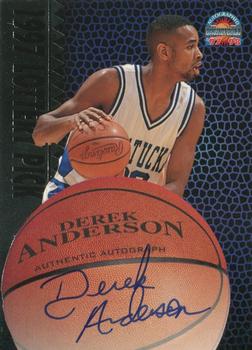 1997-98 Score Board Autographed - 1997 Lottery Picks Silver #NNO Derek Anderson Front