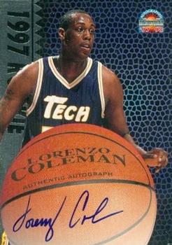 1997-98 Score Board Autographed - 1997 Rookies Silver #NNO Lorenzo Coleman Front