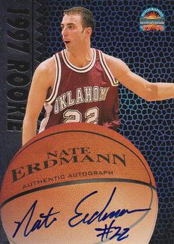 1997-98 Score Board Autographed - 1997 Rookies Silver #NNO Nate Erdmann Front
