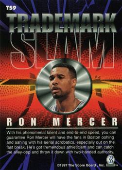 1997-98 Score Board Autographed - Trademark Slam #TS9 Ron Mercer Back