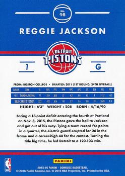 2015-16 Donruss #16 Reggie Jackson Back
