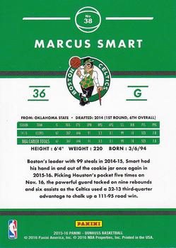 2015-16 Donruss #38 Marcus Smart Back