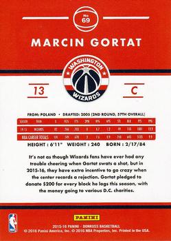 2015-16 Donruss #69 Marcin Gortat Back