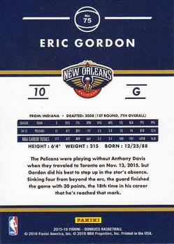 2015-16 Donruss #75 Eric Gordon Back