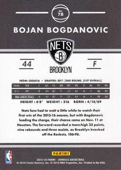 2015-16 Donruss #78 Bojan Bogdanovic Back