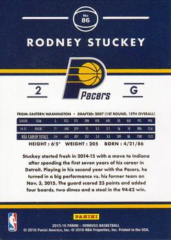 2015-16 Donruss #86 Rodney Stuckey Back