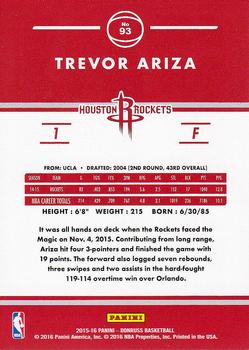 2015-16 Donruss #93 Trevor Ariza Back