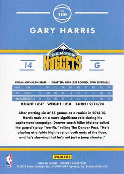 2015-16 Donruss #109 Gary Harris Back