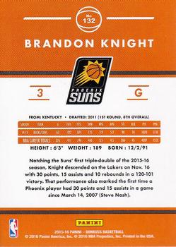 2015-16 Donruss #132 Brandon Knight Back
