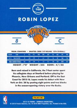 2015-16 Donruss #168 Robin Lopez Back