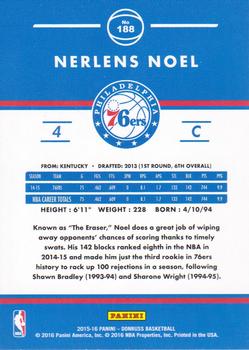 2015-16 Donruss #188 Nerlens Noel Back