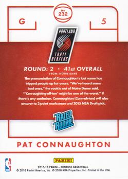 2015-16 Donruss #232 Pat Connaughton Back