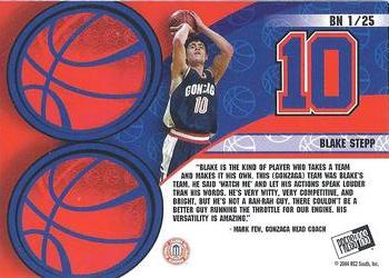 2004 Press Pass - Big Numbers Collectors Series #BN 1 Blake Stepp Back