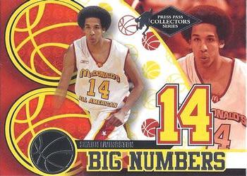 2004 Press Pass - Big Numbers Collectors Series #BN 10 Shaun Livingston Front
