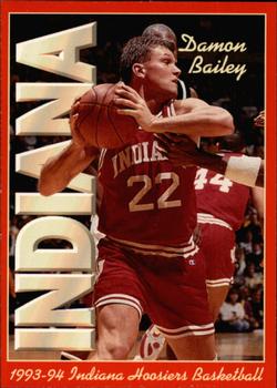 1993-94 Indiana Hoosiers #1 Damon Bailey Front