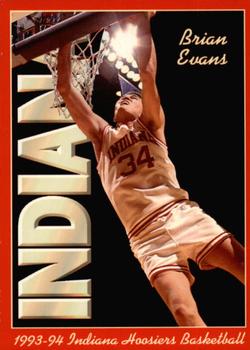 1993-94 Indiana Hoosiers #3 Brian Evans Front