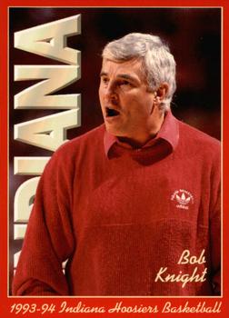 1993-94 Indiana Hoosiers #8 Bob Knight Front