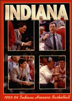 1993-94 Indiana Hoosiers #15 Dan Dakich / Ron Felling / Norm Ellenberger / Tim Garl Front
