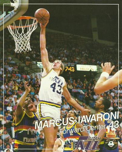 1988-89 Utah Jazz Smokey #NNO Marc Iavaroni Front