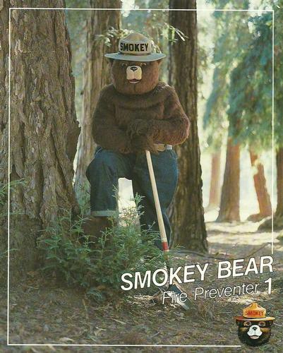 1988-89 Utah Jazz Smokey #NNO Smokey Bear Front