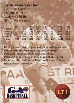 1997 Genuine Article - Legends of Tomorrow #LT1 Keith Van Horn Back