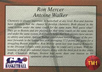 1997 Genuine Article - Teammates #TM1 Ron Mercer / Antoine Walker Back