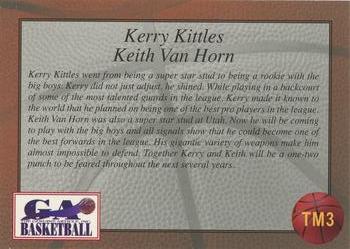 1997 Genuine Article - Teammates #TM3 Kerry Kittles / Keith Van Horn Back