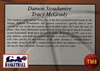 1997 Genuine Article - Teammates #TM8 Damon Stoudamire / Tracy McGrady Back