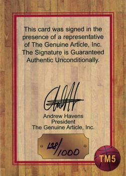 1997 Genuine Article - Teammates Autographs #TM5 Ron Mercer / Chauncey Billups Back