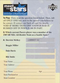 1996-97 Collector's Choice - Meet the Stars Trivia Challenge (Blue) #32 Meet the Stars Trivia Question #32 Front