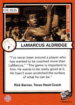 2006 Press Pass - Old School Collectors Series #OS20 LaMarcus Aldridge Back