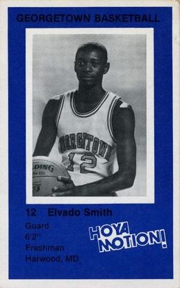 1981-82 Georgetown Hoyas #2 Elvado Smith Front